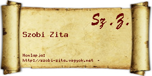 Szobi Zita névjegykártya